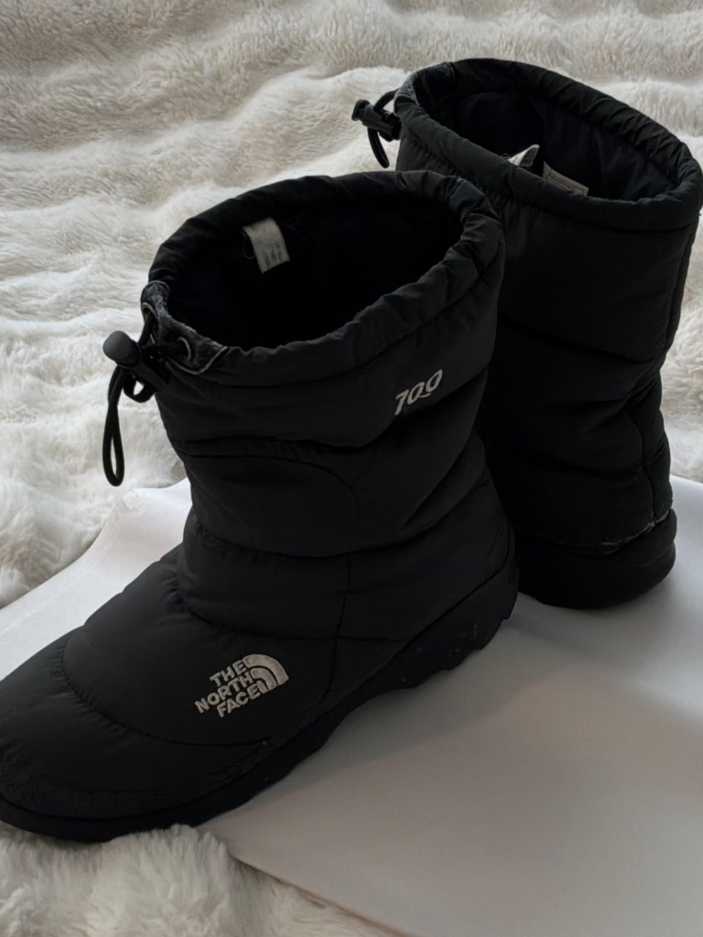 The North Face 700 Down Nuptse Winter Booties Black Size 10